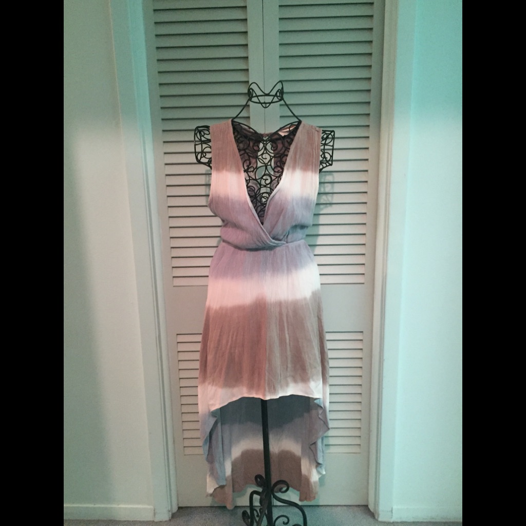 Peach Love California Hi Low Dress/Swimsuit Cover Up